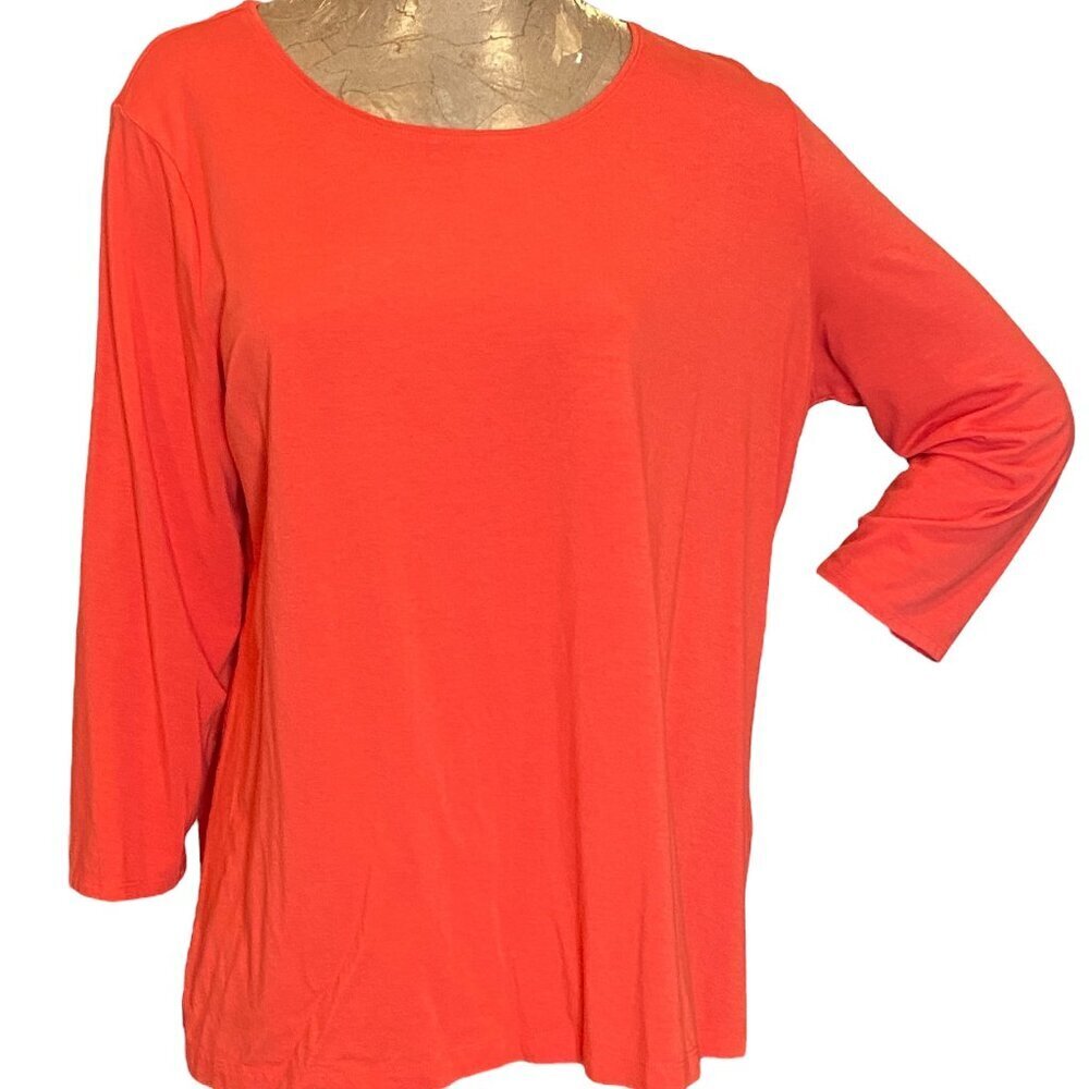 Chico's The Ultimate Tee Sz 3 Orange #284S